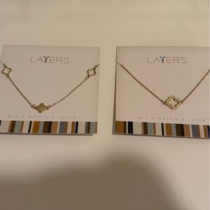 NWT Layers Clover Necklace 2-Pack “Van Cleef & Arpels” -Like